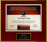 AV Preeminent Highest Possible Rating in both Legal Ability & Ethical Standards